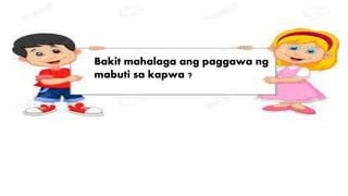 mabuting gawain drawing|MODUL 11: PAGGAWA NG MABUTI SA KAPWA .